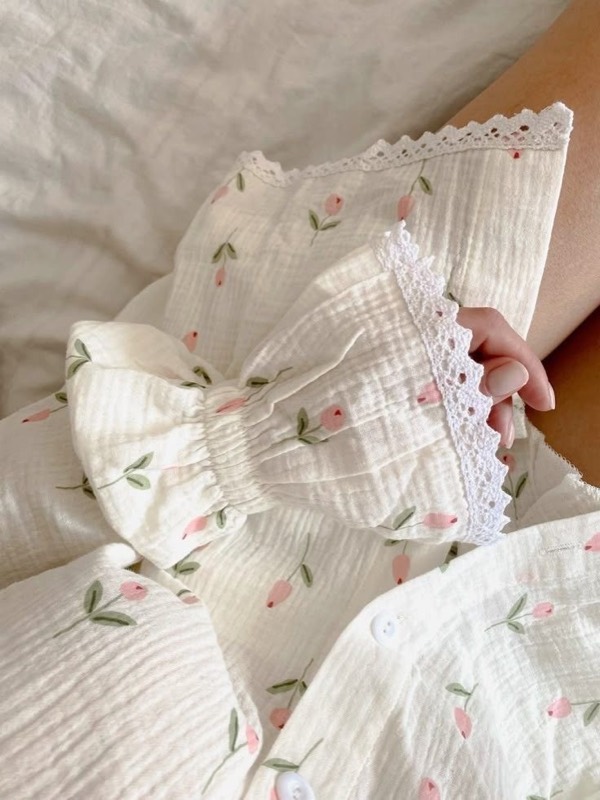 Pyjama Bouton de Rose — Femme