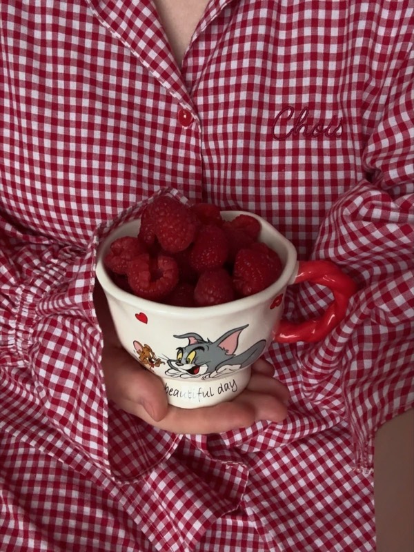 Pyjama Vichy Cerise — Maman & Enfant